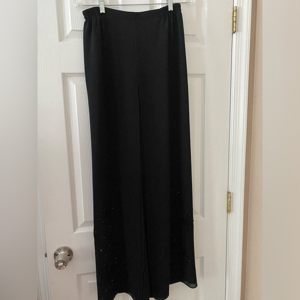 Adrianne Papell Sequin Chiffon Pants